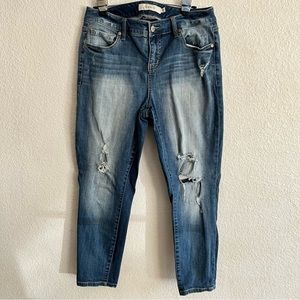Torrid Denim Distressed ripped Jeans- Size: 12 Regular